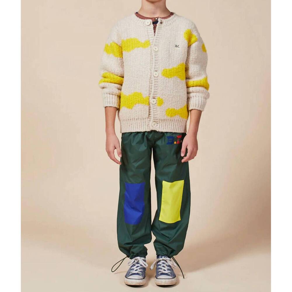 NEW BOBO CHOSES clouds all over cardigan in button up yellow
